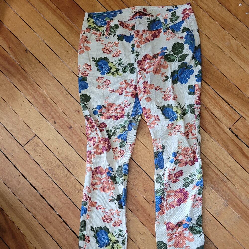 1st Kiss Floral Skinny Jeans - Size 1